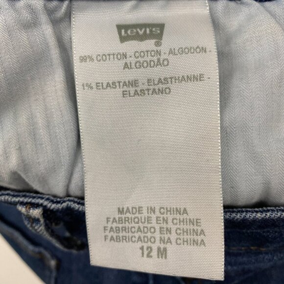 Levi's Demi Curve Classic Bootcut Women's size 12 Dark Wash Blue Denim Jeans - Picture 4 of 4
